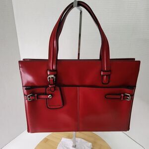 Bally Womens Ermitage Purse Crossbody Satchel Bag Red Leather RARE Vintage GG-DE